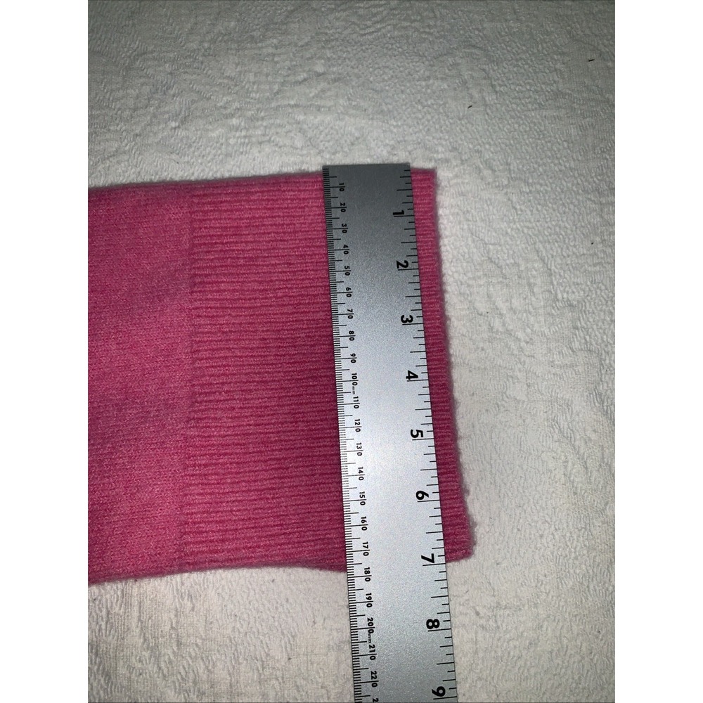 J. crew Chunky Cropped Sweater Relaxed Boxy Supersoft Yarn Pink Wool Blend M - Picture 10 of 10